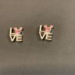 Floating locket charms - mouse love charms